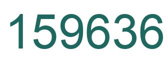 Number 159636 green image