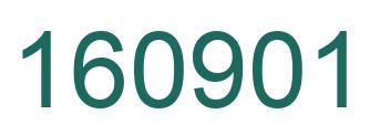 Number 160901 green image