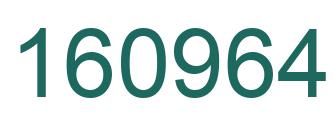 Number 160964 green image
