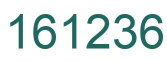 Number 161236 green image