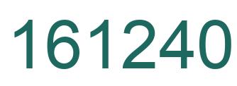 Number 161240 green image