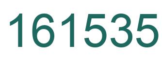 Number 161535 green image