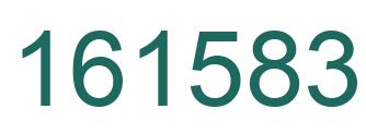 Number 161583 green image