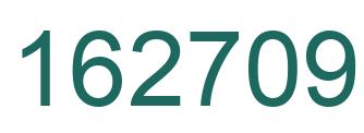 Number 162709 green image