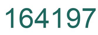 Number 164197 green image