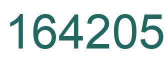 Number 164205 green image