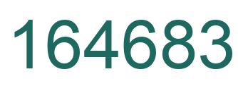 Number 164683 green image
