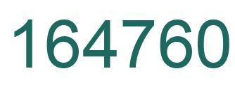 Number 164760 green image