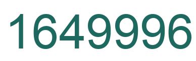 Number 1649996 green image