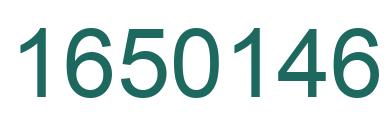 Number 1650146 green image