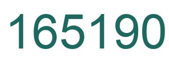 Number 165190 green image