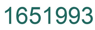 Number 1651993 green image