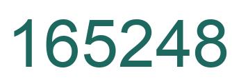 Number 165248 green image