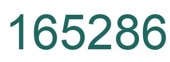 Number 165286 green image