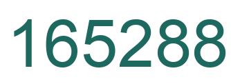 Number 165288 green image