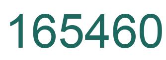 Number 165460 green image
