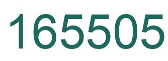 Number 165505 green image