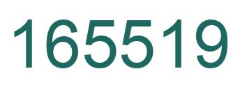 Number 165519 green image