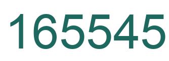 Number 165545 green image