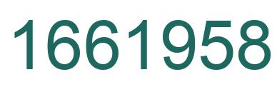 Número 1661958 imagen verde