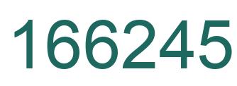 Number 166245 green image