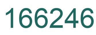 Number 166246 green image