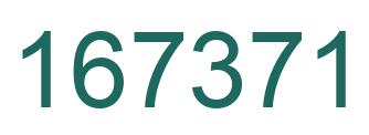 Number 167371 green image