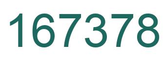 Number 167378 green image