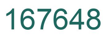 Number 167648 green image