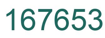 Number 167653 green image