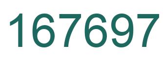 Number 167697 green image
