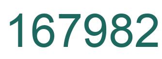 Number 167982 green image