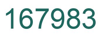 Number 167983 green image