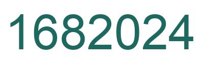 Number 1682024 green image