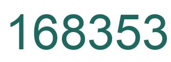 Number 168353 green image