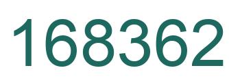 Number 168362 green image