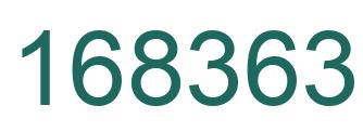 Number 168363 green image