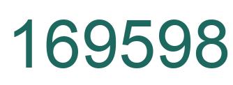 Number 169598 green image