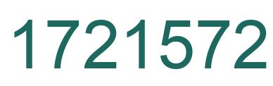 Number 1721572 green image