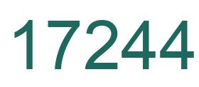 Number 17244 green image