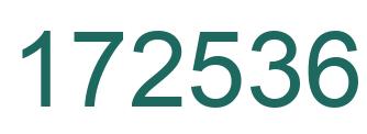 Number 172536 green image