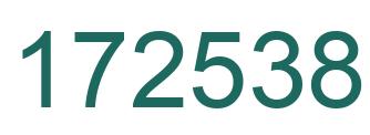 Number 172538 green image