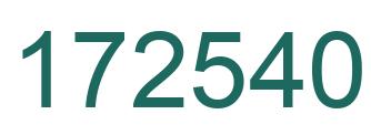 Number 172540 green image