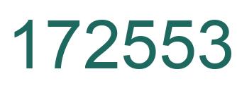 Number 172553 green image