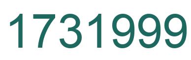 Number 1731999 green image