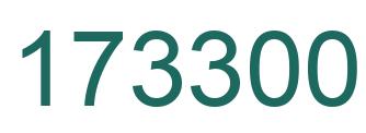 Number 173300 green image