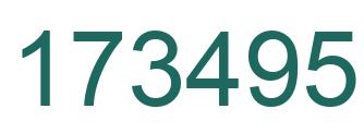Number 173495 green image