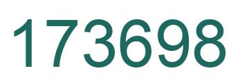 Number 173698 green image