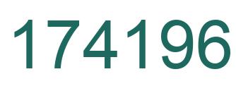 Number 174196 green image