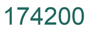 Number 174200 green image